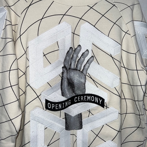 Opening Ceremony Multi Remix Hand Geometric Embroidered Crewneck - 80% OFF SALE! - Picture 2 of 7